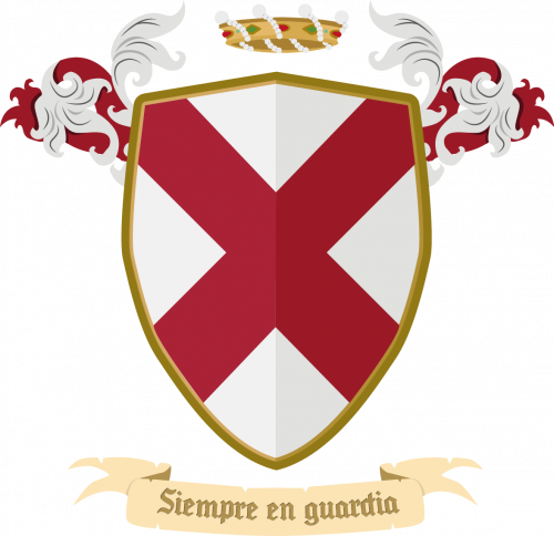 Escudo y lema de la Casa Villancourt